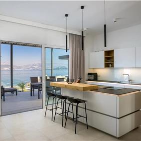 Beachfront Villa with Pool and Sea Views on Ciovo island near Trogir, Sleeps 8